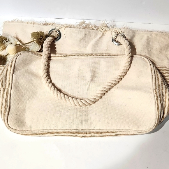 Magid Oversized Woven Cotton Beach Market Vacation Tote XLarge NEW!! - Picture 8 of 11